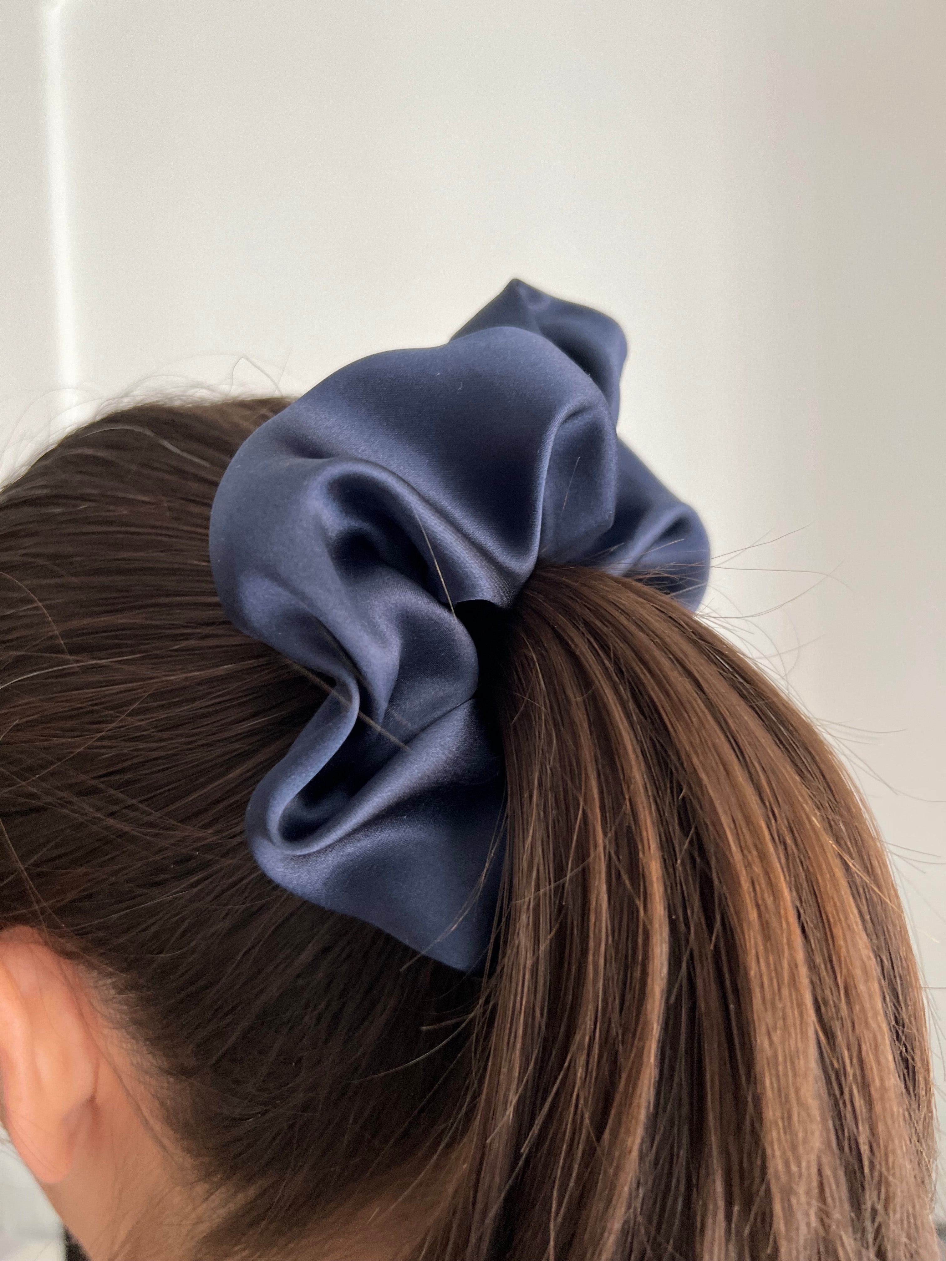 Chouchou en soie 100 % biologique – Accessoire élégant pour cheveux