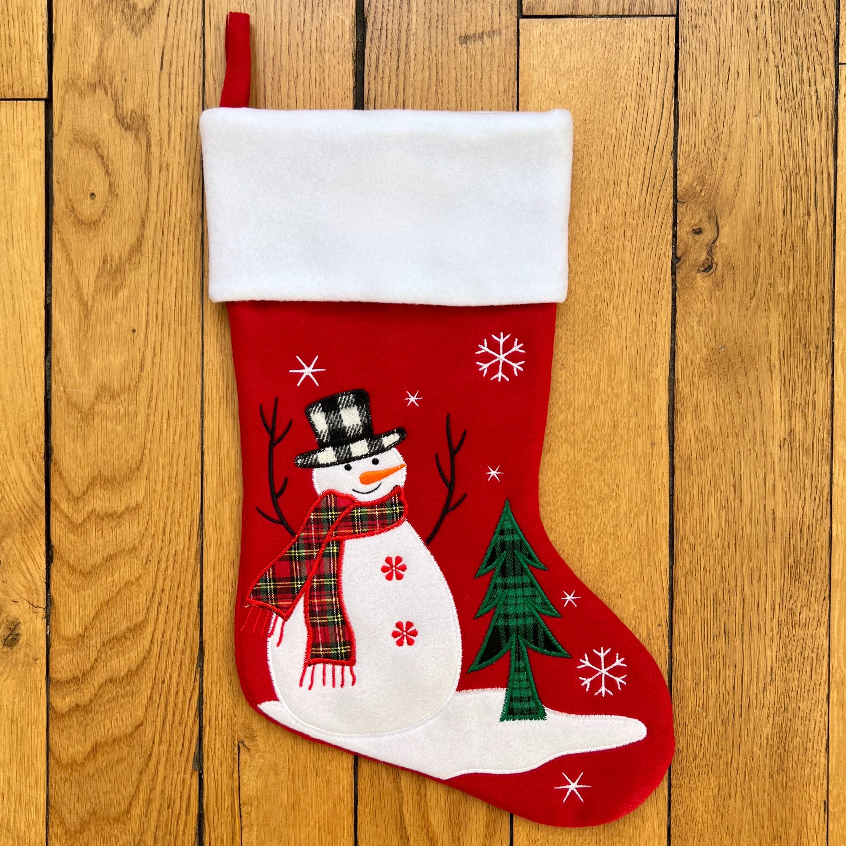 Chaussette de Noël brodée personnalisée