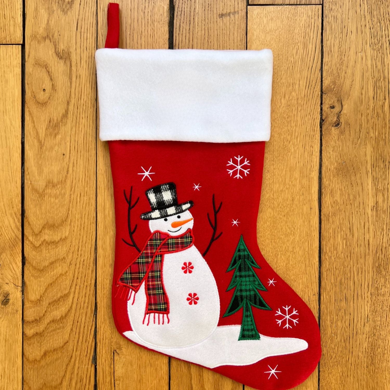 Chaussette de Noël brodée personnalisée – Fée ballerine