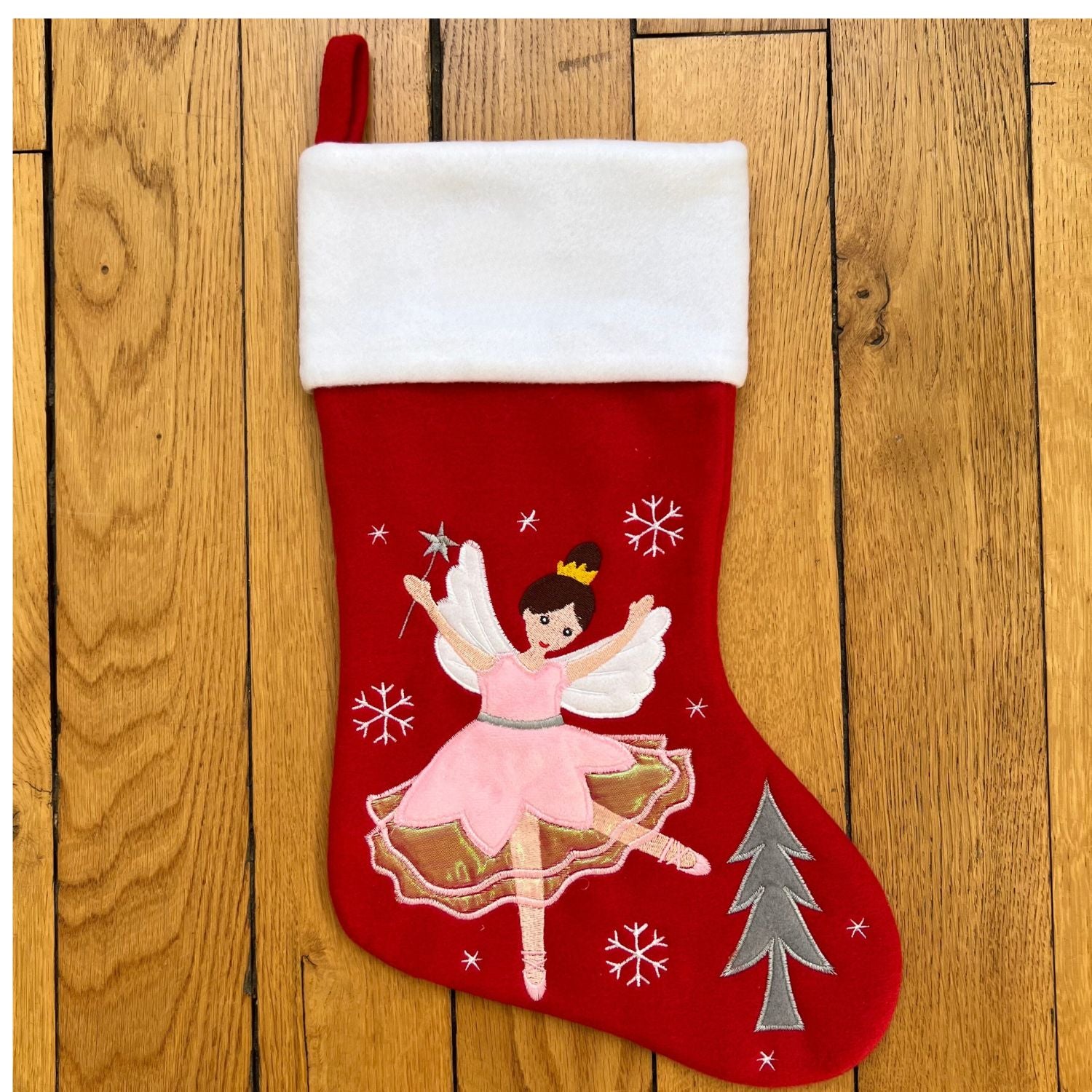 Chaussette de Noël brodée personnalisée
