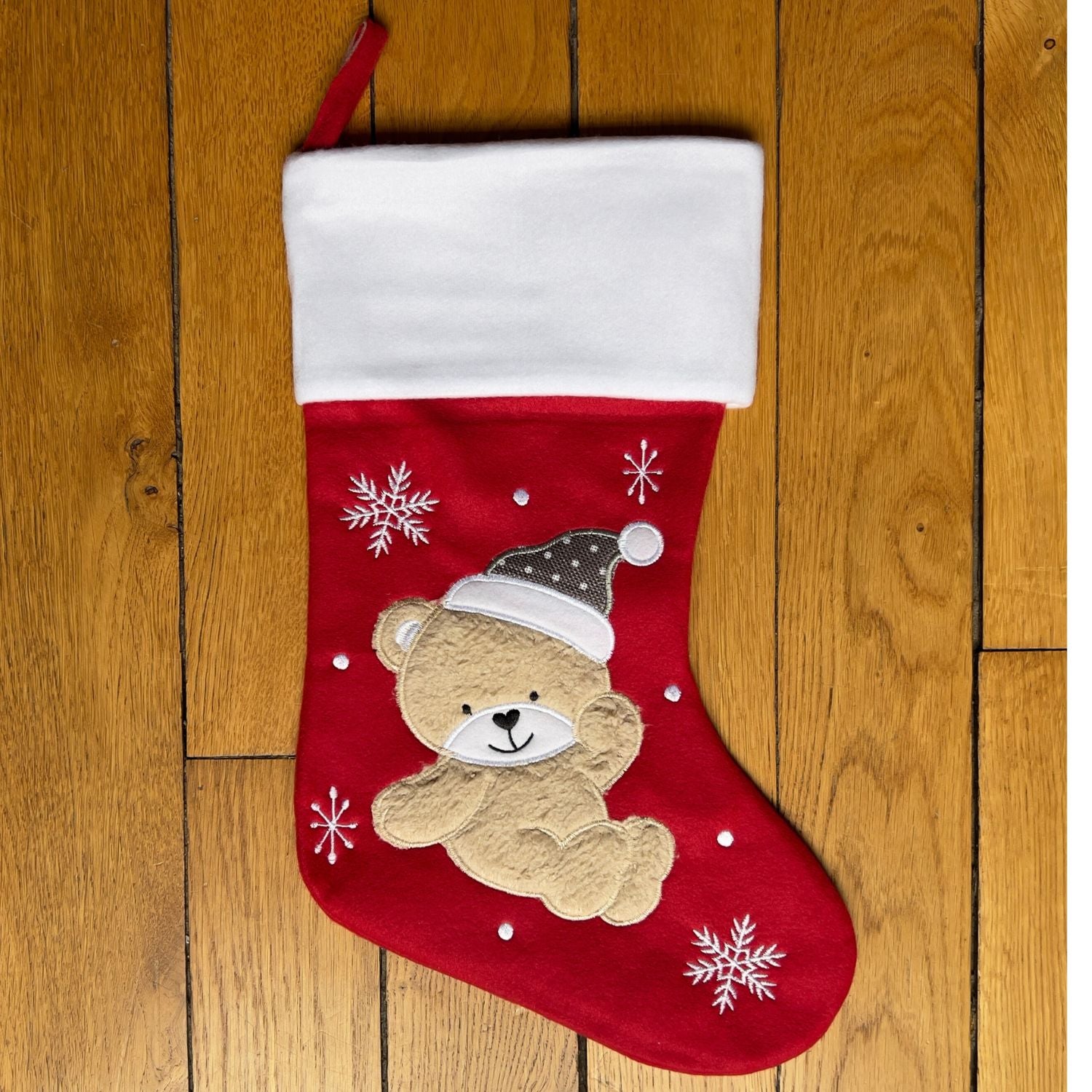 Chaussette de Noël brodée personnalisée – Fée ballerine