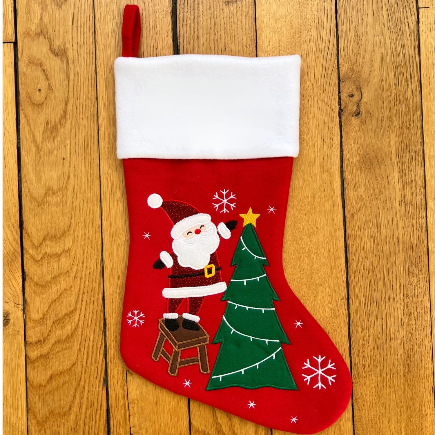 Chaussette de Noël brodée personnalisée