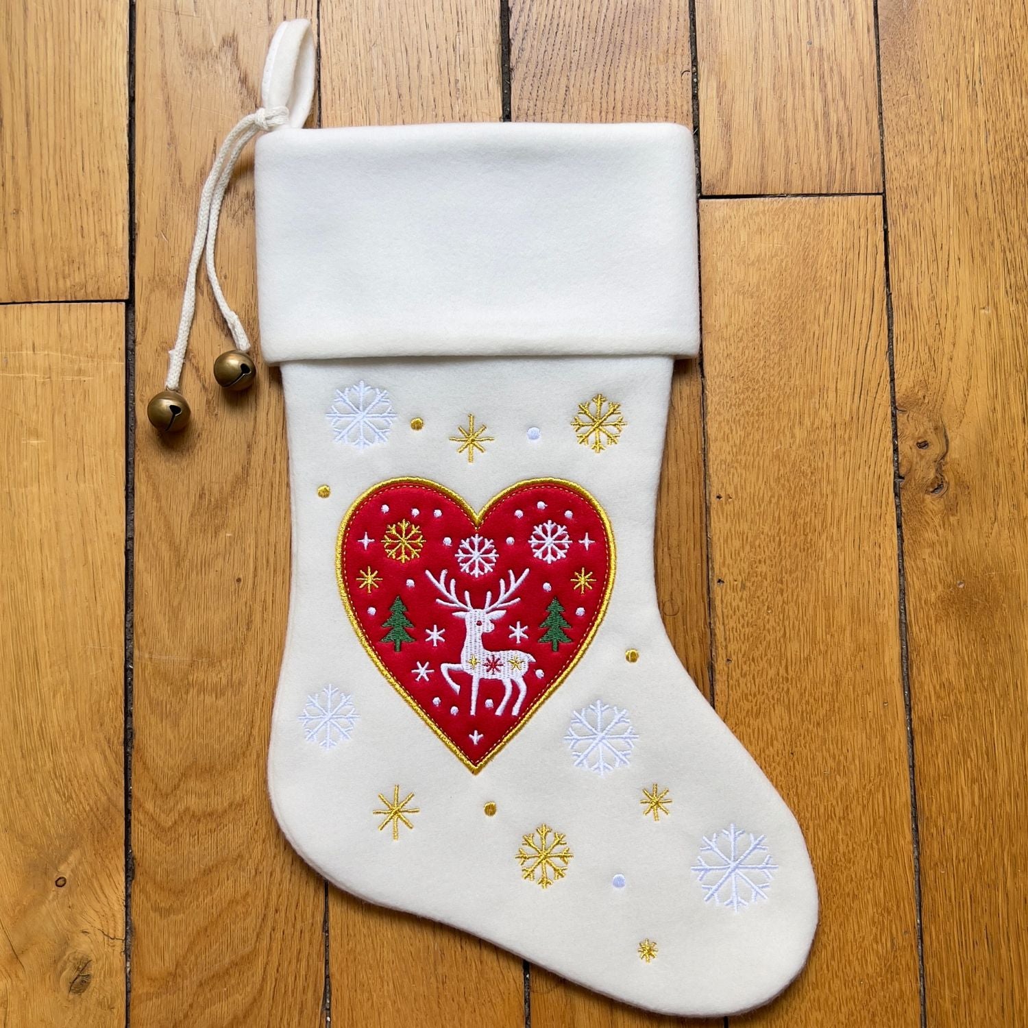 Chaussette de Noël brodée personnalisée