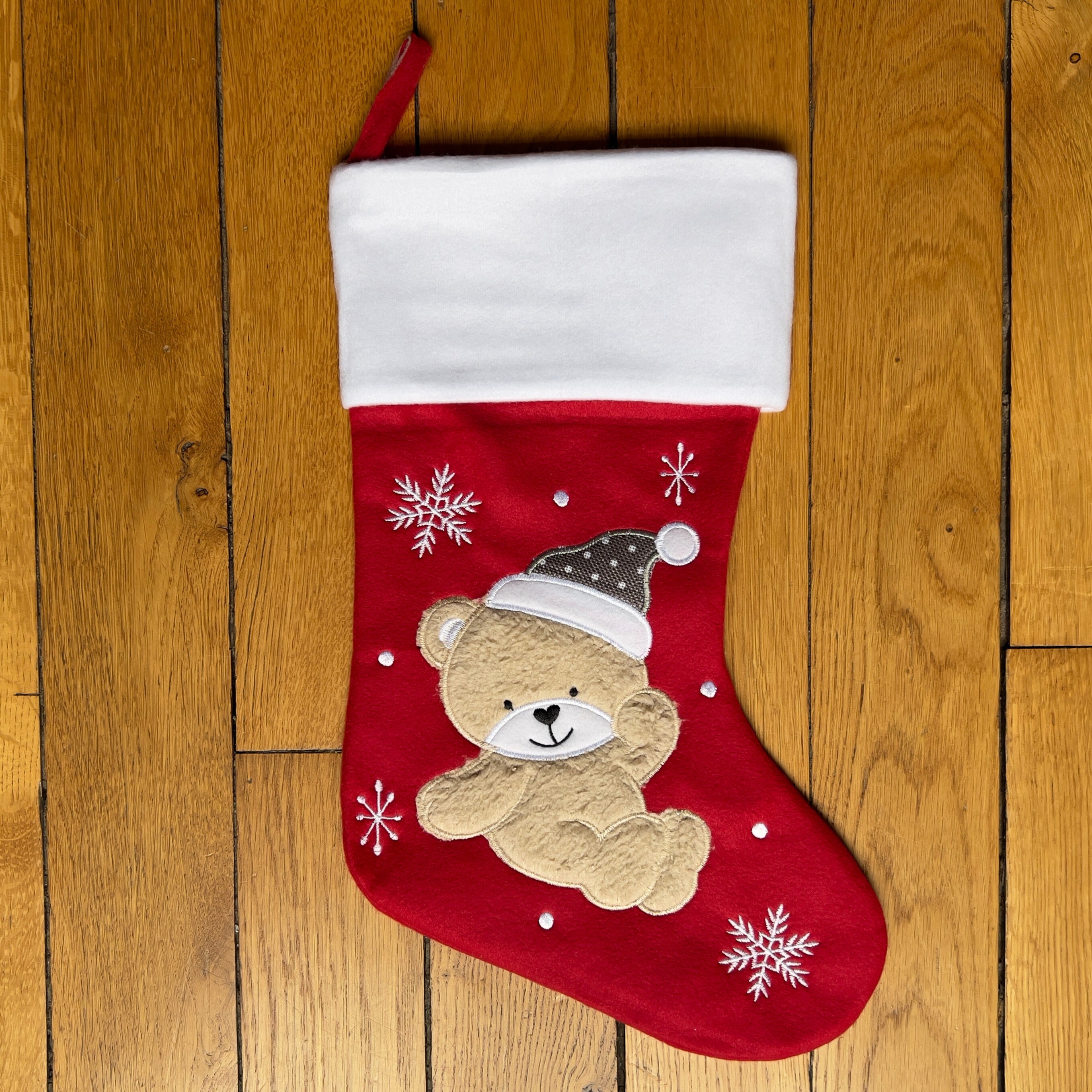Chaussette de Noël brodée personnalisée – Fée ballerine