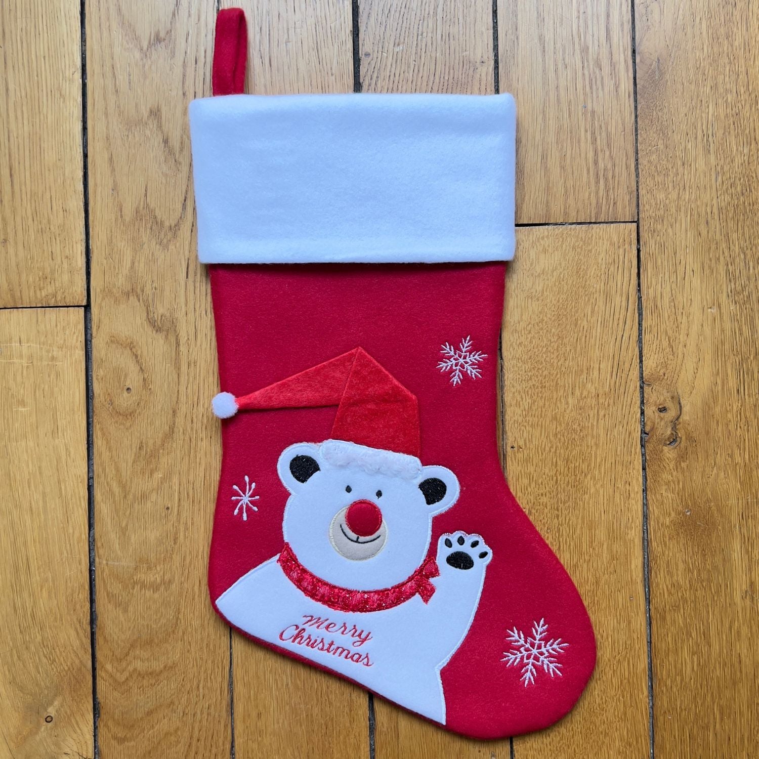 Chaussette de Noël brodée personnalisée