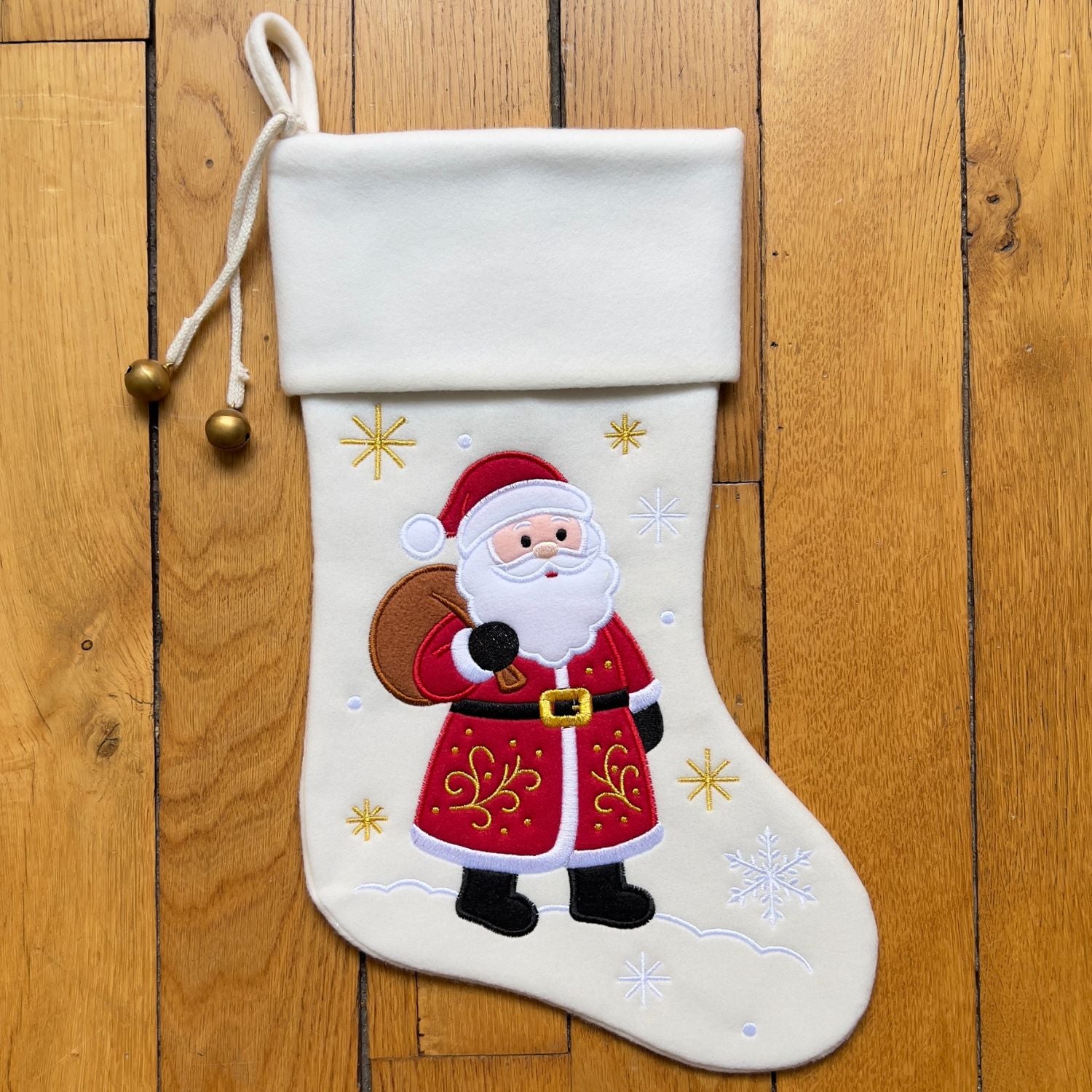 Chaussette de Noël brodée personnalisée