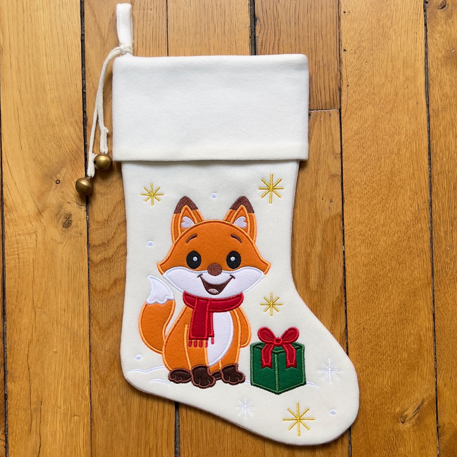 Chaussette de Noël brodée personnalisée