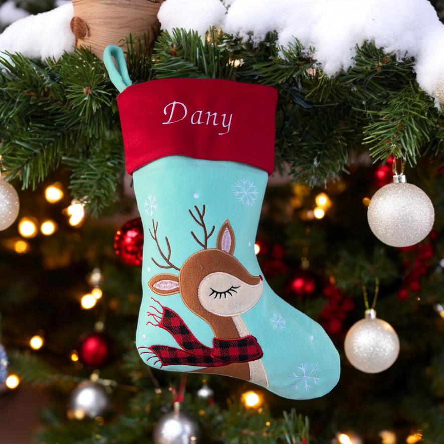 Chaussettes de Noël personnalisées brodées – Collection Unique