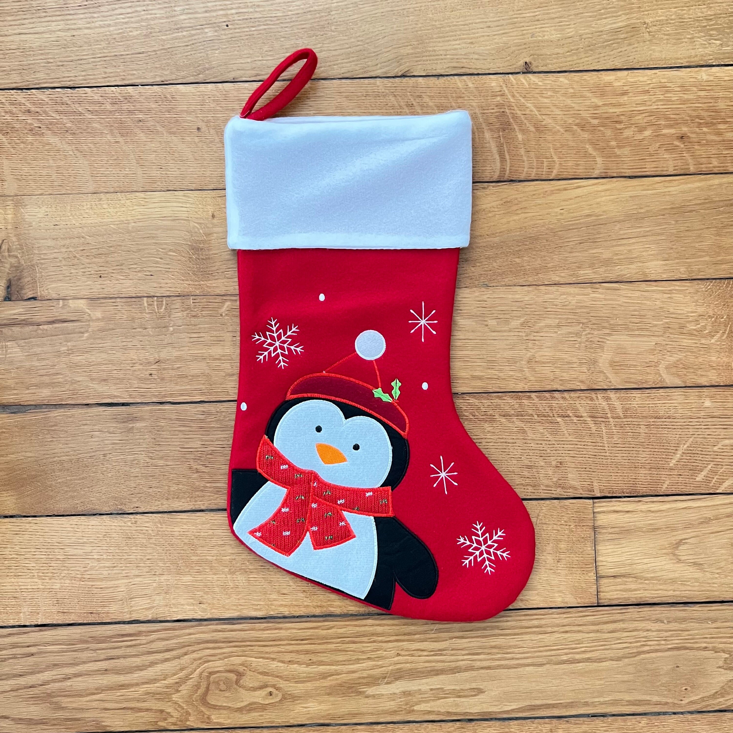 Chaussette de Noël personnalisée – Broderie prénom | Cadeau original