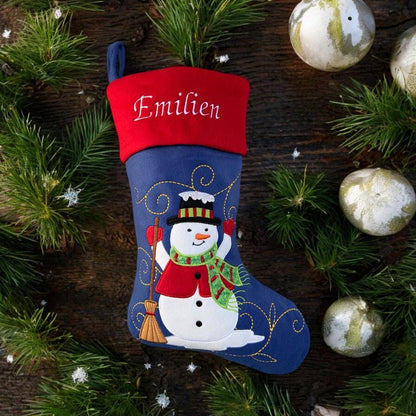 Chaussettes de Noël personnalisées brodées – Collection Unique