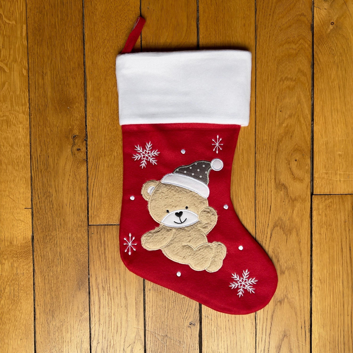 Chaussette de Noël personnalisée – Broderie prénom | Cadeau original