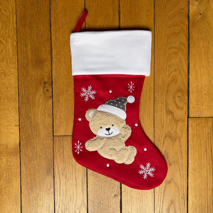 Chaussette de Noël personnalisée – Broderie prénom | Cadeau original