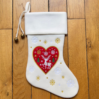 Chaussette de Noël brodée personnalisée
