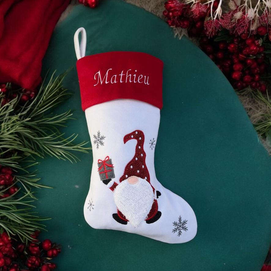 Chaussettes de Noël personnalisées brodées – Collection Unique – photo 4