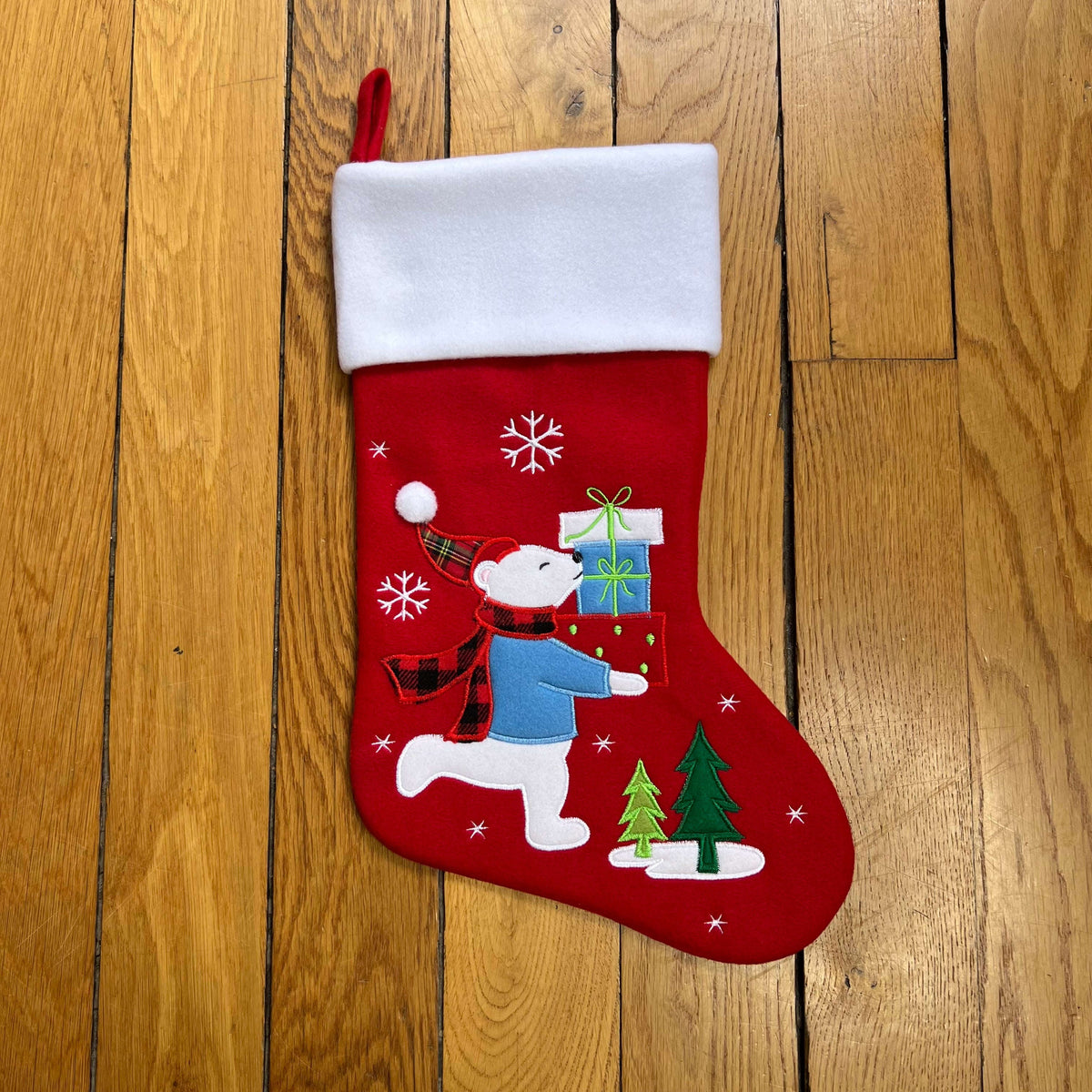 Chaussette de Noël brodée personnalisée