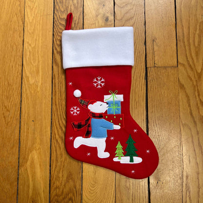 Chaussette de Noël brodée personnalisée