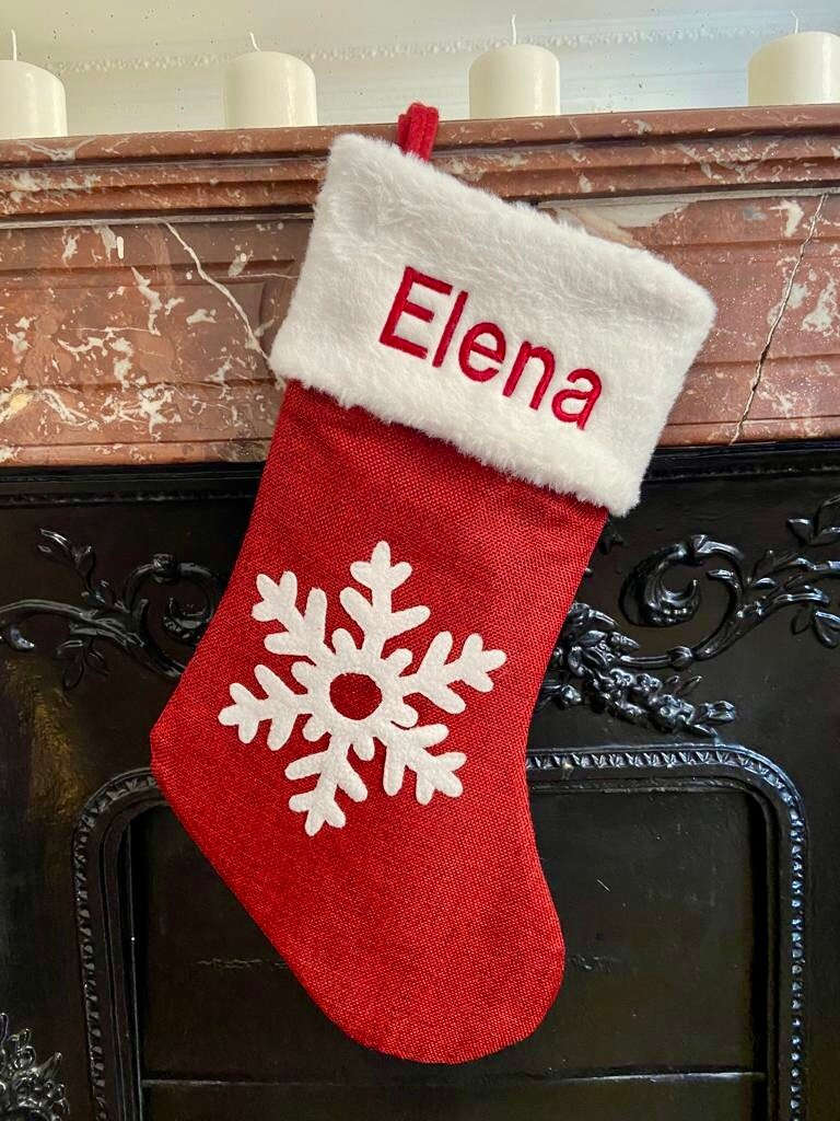 Chaussette de Noël personnalisée brodée – Collection Traditionnelle – photo 2