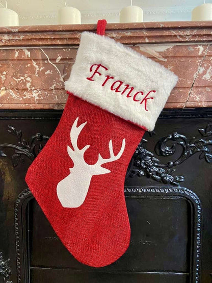 Chaussette de Noël personnalisée brodée – Collection Traditionnelle – photo 4