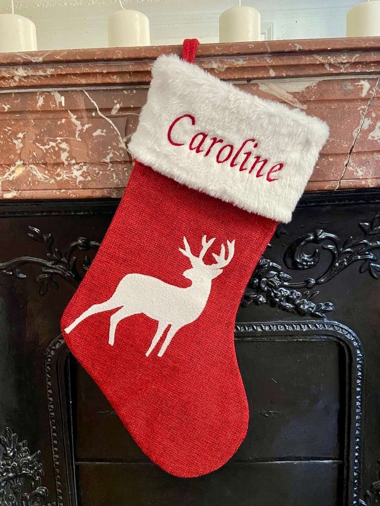 Chaussette de Noël personnalisée brodée – Collection Traditionnelle – photo 5