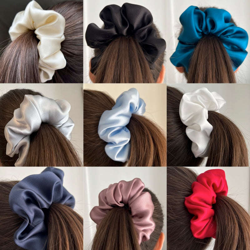 Chouchou en soie 100 % biologique – Accessoire élégant pour cheveux – photo 2